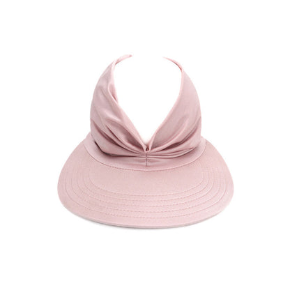 Blaudonau- Elastischer Sonnenhut mit UV-Schutz für Damen Rosa