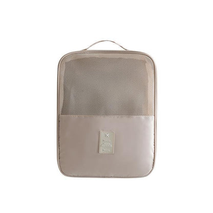 Blaudonau- Reiseschuhtaschen, Faltbare wasserdichte Schuhbeutel Organizer BEIGE