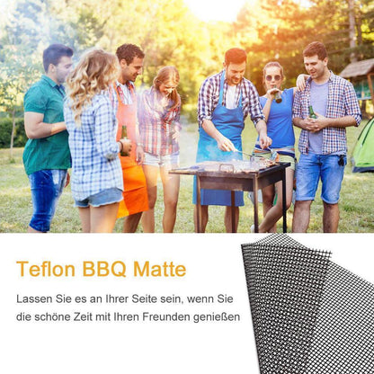 Blaudonau- Teflon Netz Grillmatte antihaft wiederverwendbar, eckig 33x40 cm, 1/3 pc