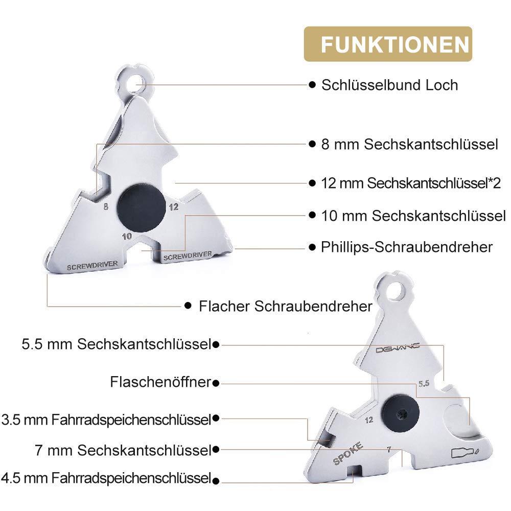 Blaudonau- 12-in-1 Multifunktionales Taschenwerkzeug