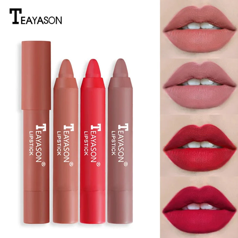 Blaudonau- 12 Farben Matte Lippenstift Stift