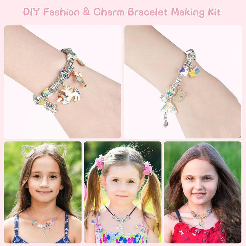 Blaudonau- Girls Charm Bracelet Making Kit