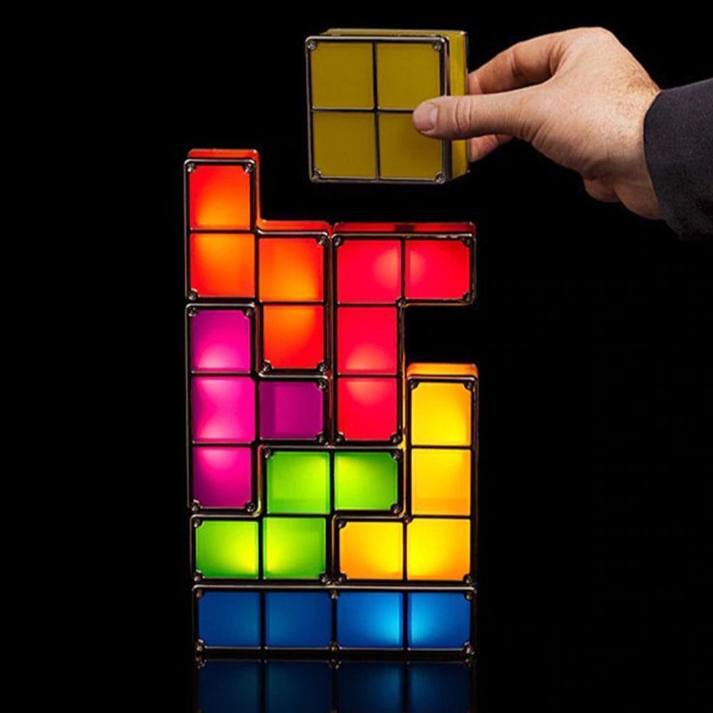 Blaudonau- Tetris Stapelbares LED Nachtlicht