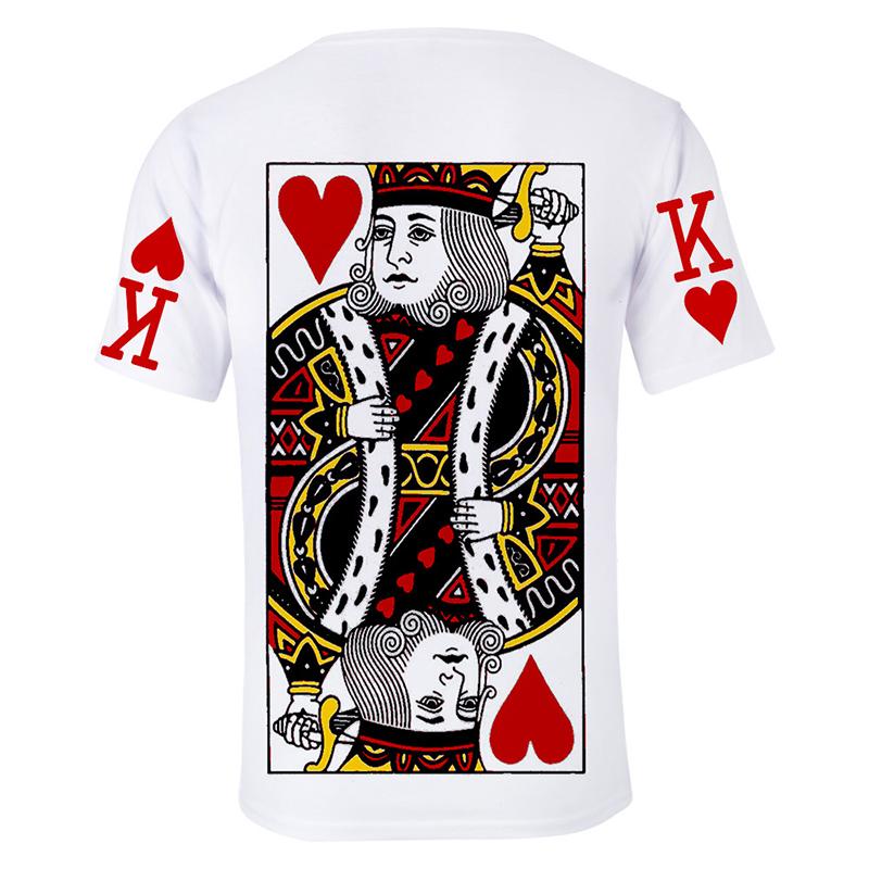 Blaudonau- Sommer 3D Poker lose T-Shirt