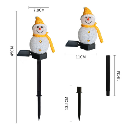 Blaudonau- Schneemann Solarleuchte F