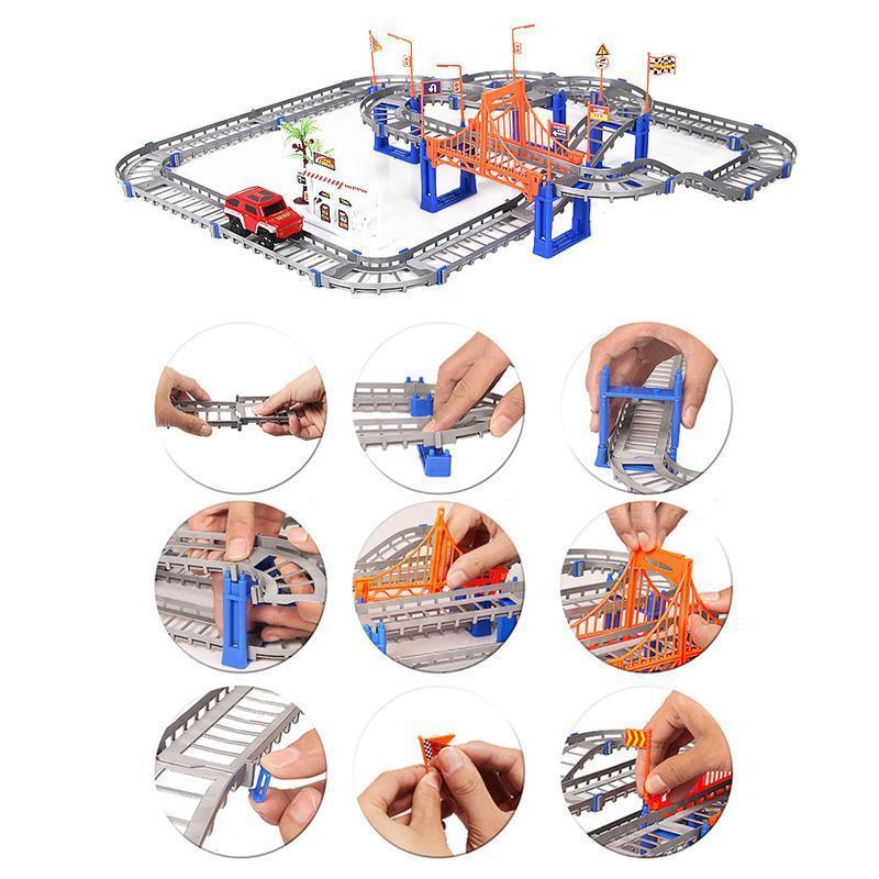 Blaudonau- Flexible Track Spielzeug Set