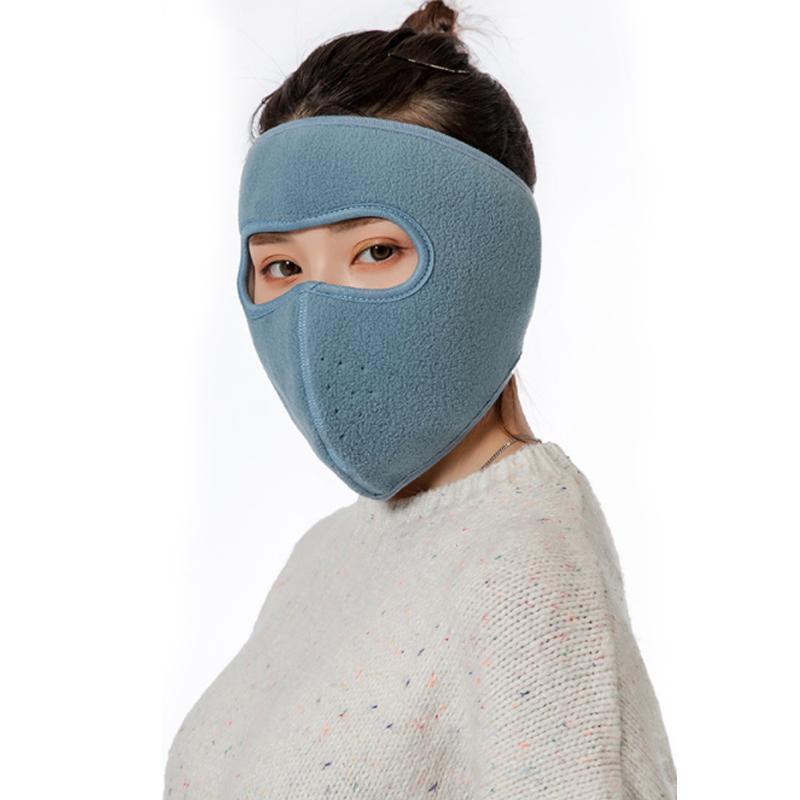 Blaudonau- Wintervliesmaske Warme Maske Blau 1 PCS