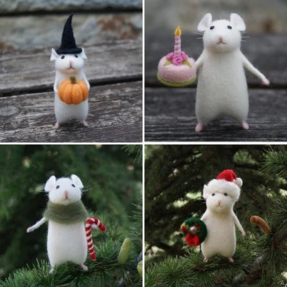 Blaudonau- Filzmaus Halloween Ornament