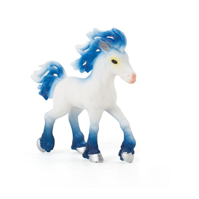 Blaudonau- Simulation Märchen Einhorn Spielzeug Blau Pferd