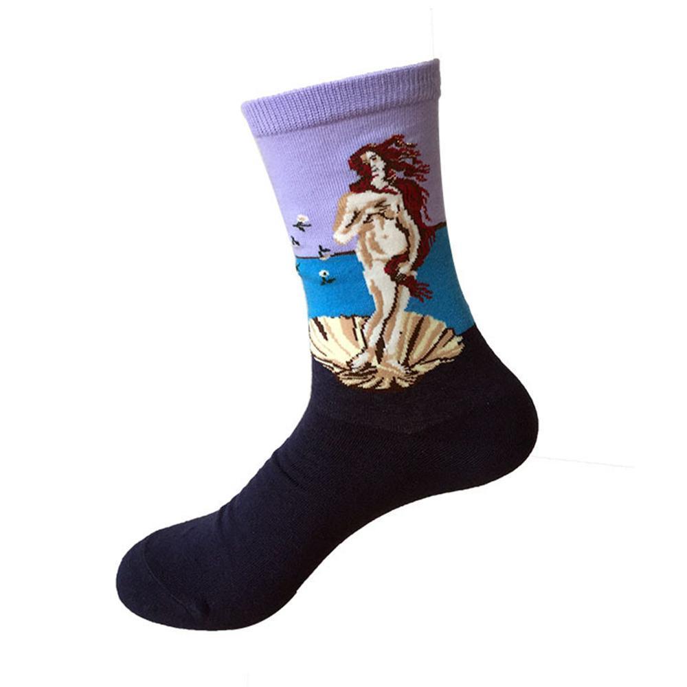 Blaudonau- Klassische Kunst Socken, Unisex Meerjungfrau