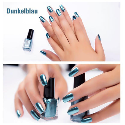 Blaudonau- Glamouröser Spiegel Nagellack dunkelblau