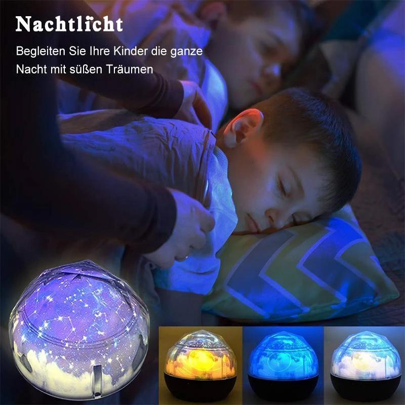 Blaudonau- Multifunktionale LED-Nachtlicht-Sternprojektorlampe, 5 Filmsets