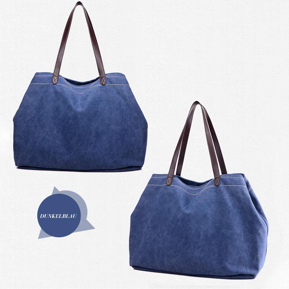 Blaudonau- Retro lässige Canvas-Tasche mit großer Kapazität