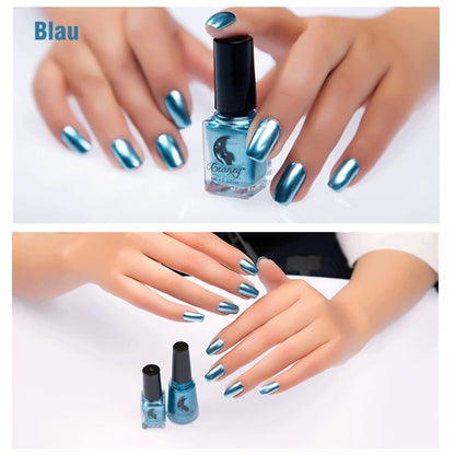 Blaudonau- Glamouröser Spiegel Nagellack blau