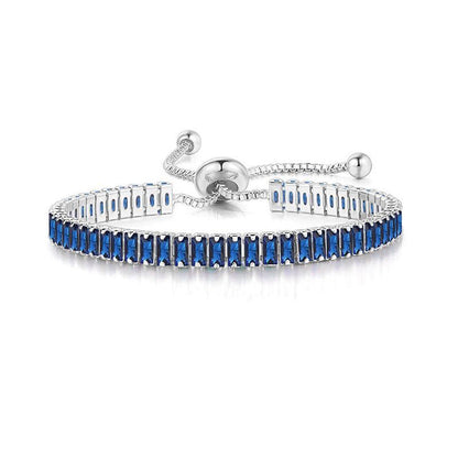 Blaudonau- 18 Karat vergoldetes Zirkonia-Armband C