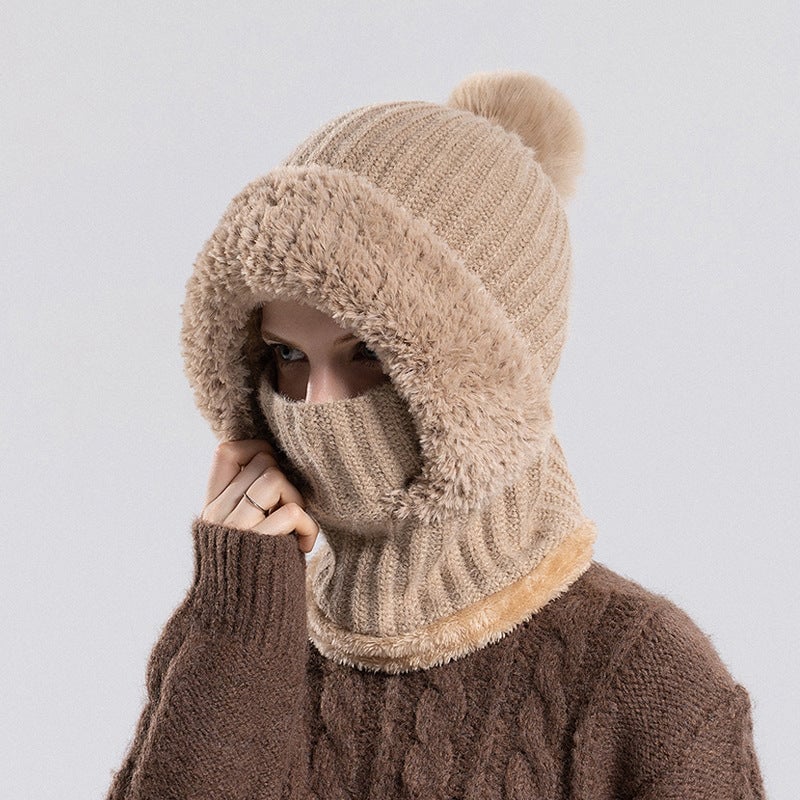 Bonnet tricoté pour femme en automne et en hiver