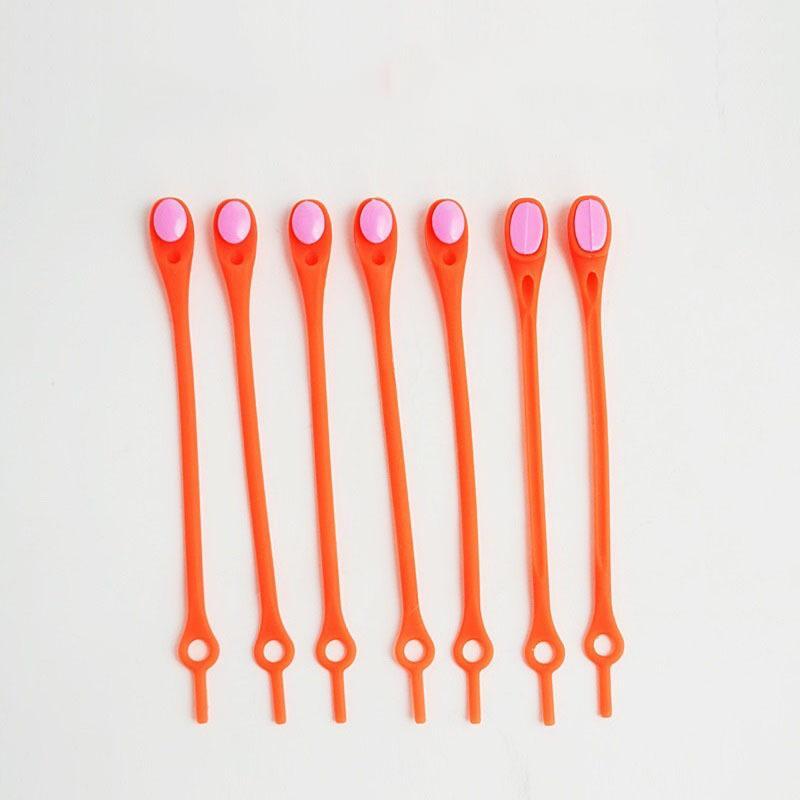 Blaudonau- Einfache Schnürsenkel (Einheitsgröße)12 PCS SET Orange（12 PCS SET）