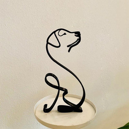 Blaudonau- Kleine Tierkunstskulptur Labrador Retriever