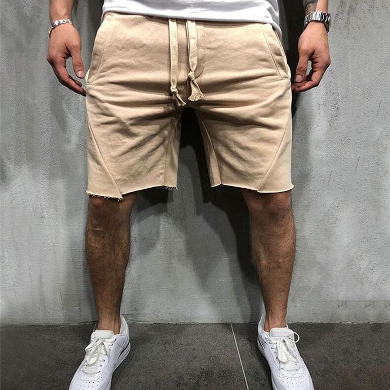 Blaudonau- Herr Lose elastische Taillenshorts Khaki