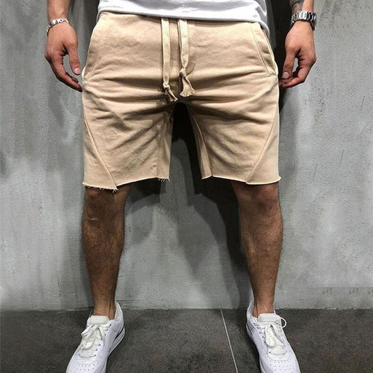 Blaudonau- Herr Lose elastische Taillenshorts Khaki