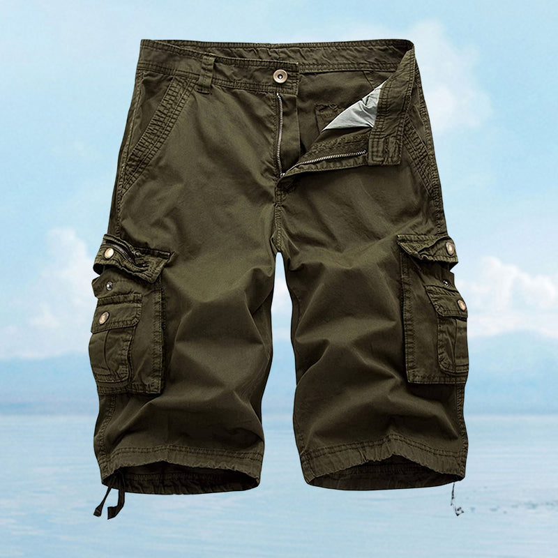 Blaudonau- Stilvolle, strapazierfähige Cargo-Shorts mit 8 Taschen für Herren