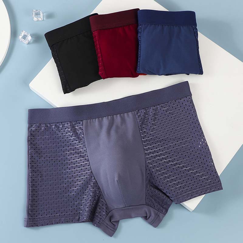 Blaudonau- Boxershorts aus Bambusfasern