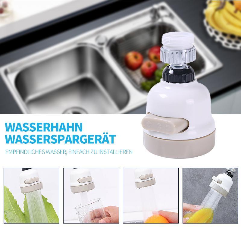 Blaudonau- Wasserhahnkopf - 360 ° drehbarer ABS-Wasserhahn-Sprühkopfhahn