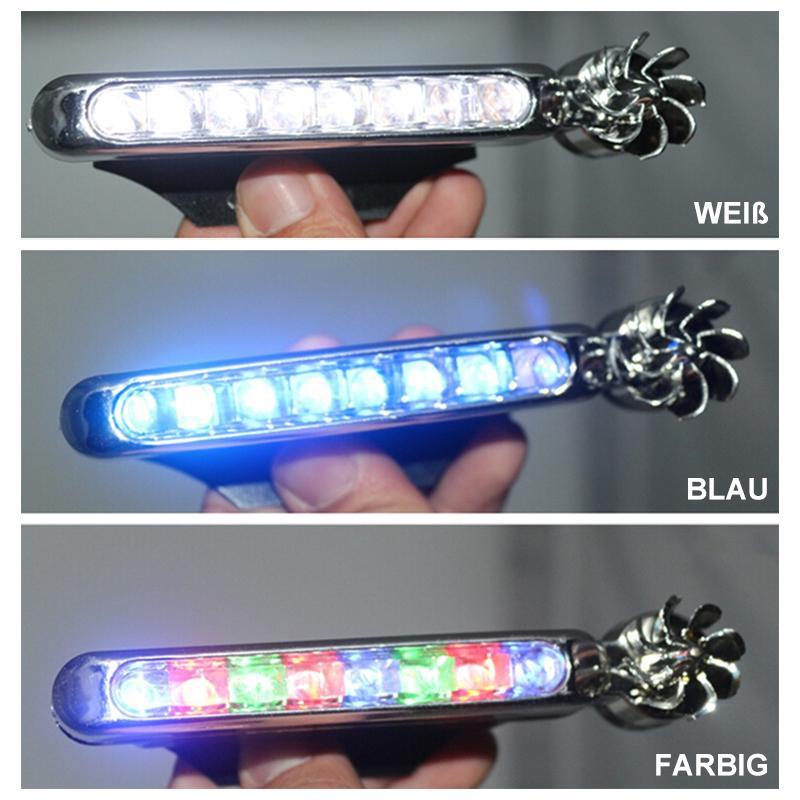 Blaudonau- Auto LED dekorative Lichter Windlichter，2 Stücke