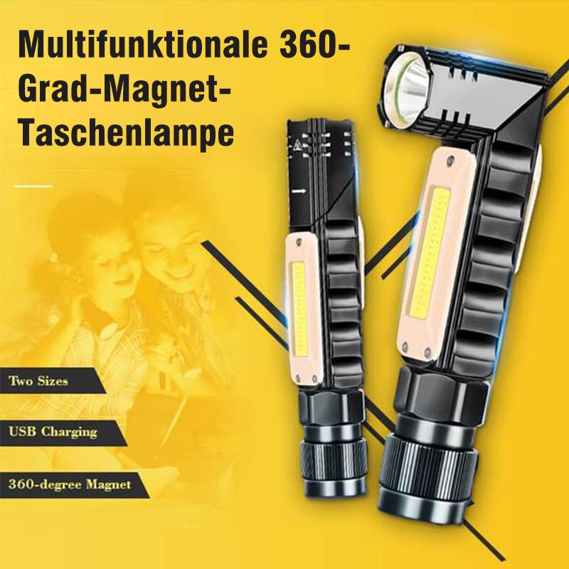 Blaudonau- Multifunktionale 360-Grad-Magnet-Taschenlampe