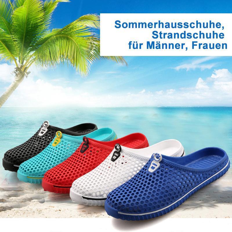 Blaudonau- Sommerhausschuhe, Strandschuhe für Männer, Frauen