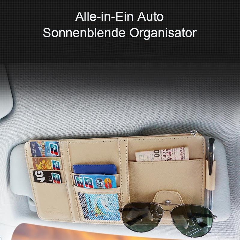 Blaudonau- Alle-in-Ein Auto Sonnenblende Organisator