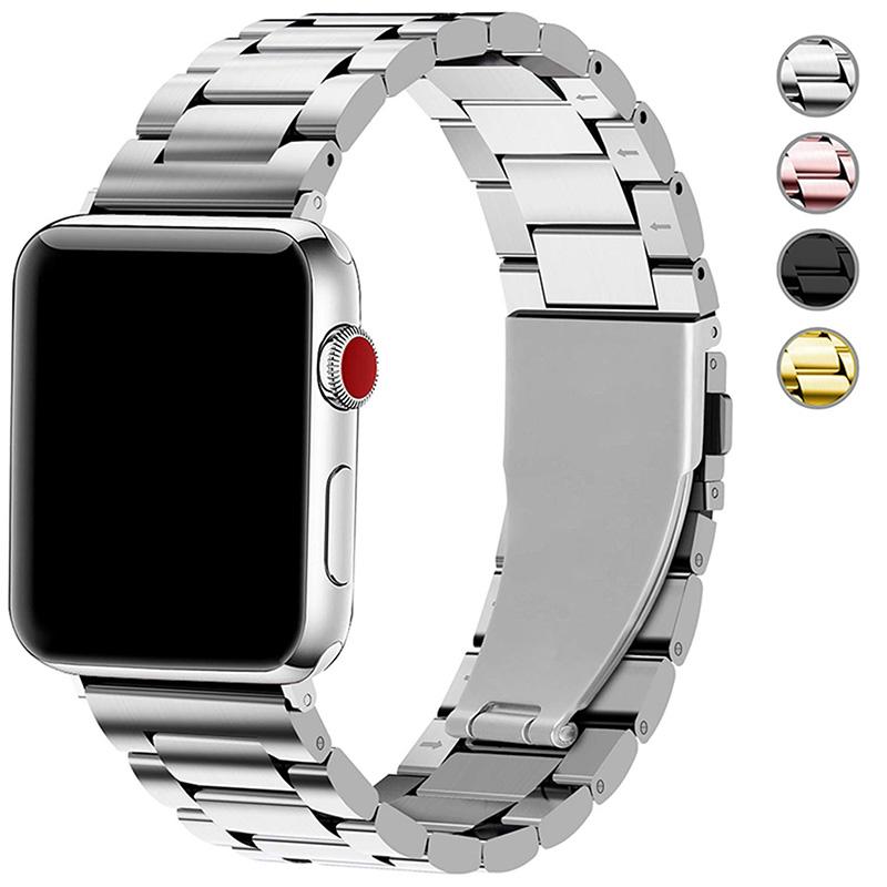 Blaudonau- Edelstahl Apple Watch Band