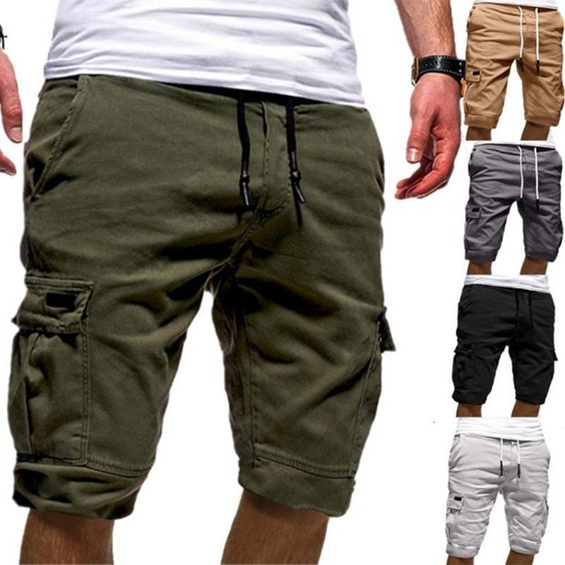 Blaudonau- Mode lose Shorts mit Große Tasche für Herren