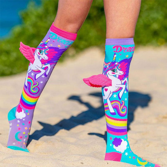 Blaudonau- Cartoon Einhorn Socken