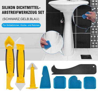 Blaudonau- Silikon Dichtmittel-Abstreifwerkzeug Set