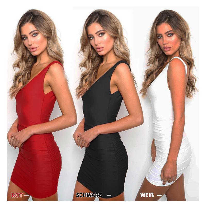 Blaudonau- Sommer Party Kleid Damenmode Backless Sexy Spaghetti Strap Bodycon Kleider Elegante Rot Weiß Schwarz Strandkleid