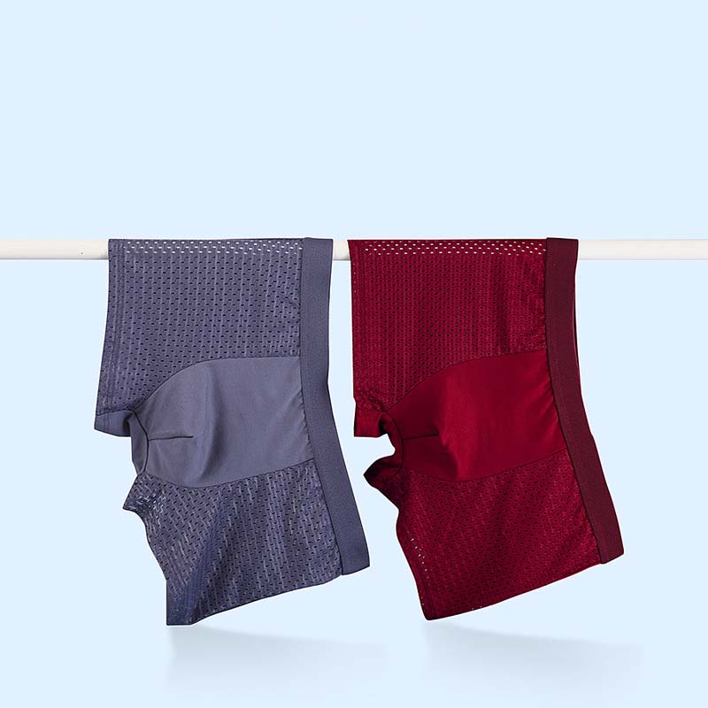 Blaudonau- Boxershorts aus Bambusfasern