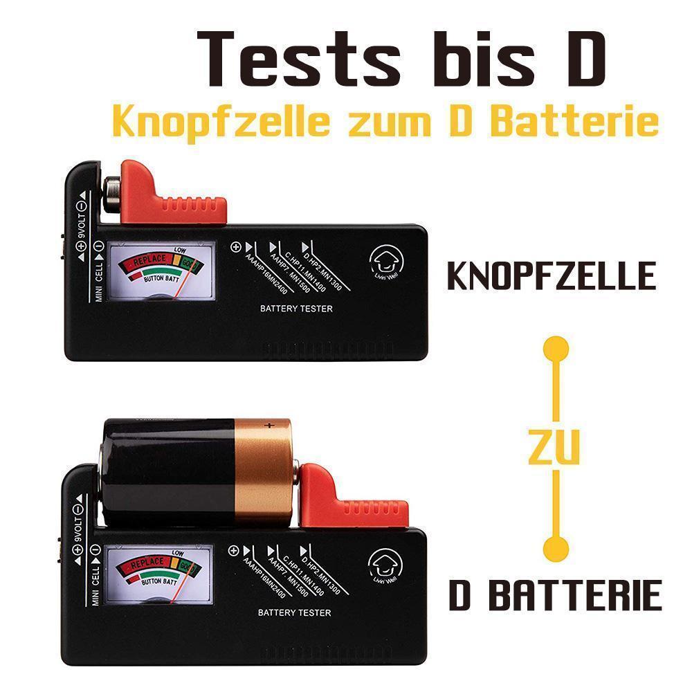 Blaudonau- Batterie Aufbewahrungsbox mit universalen Batterie Tester