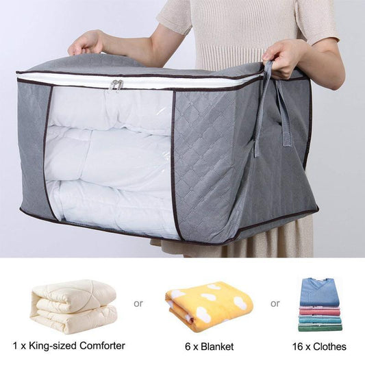 Blaudonau- Large Capacity Breathable Clothes Quilt Storage Bag