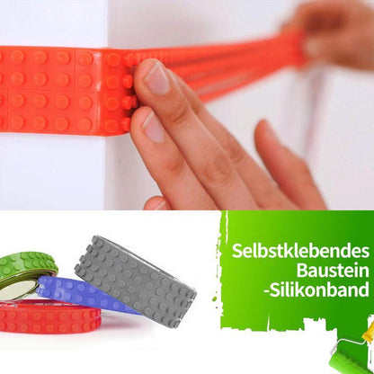 Blaudonau- Selbstklebendes Baustein-Silikonband