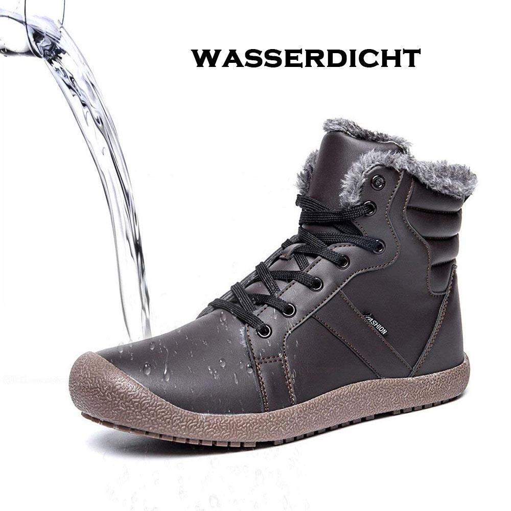 Blaudonau- Wasserdichtes Outdoor Pelz gefütterte Winter warme hoche Schuhe