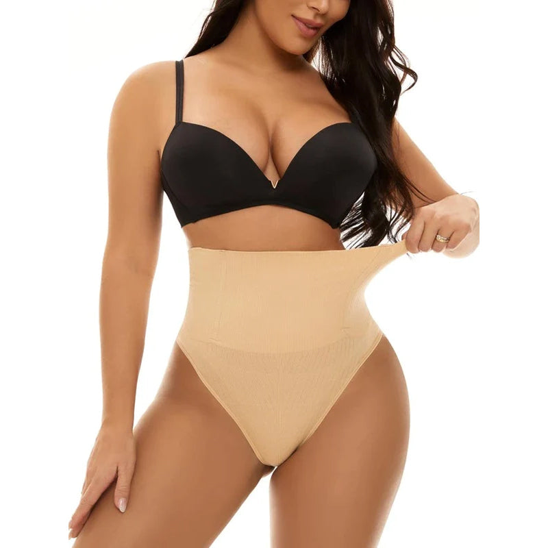 Blaudonau- Bauchkontrollierender Shapewear-Tanga