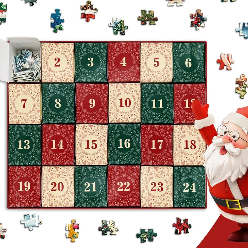 Blaudonau- Weihnachtsstempel Adventskalender Puzzle 1000 Teile