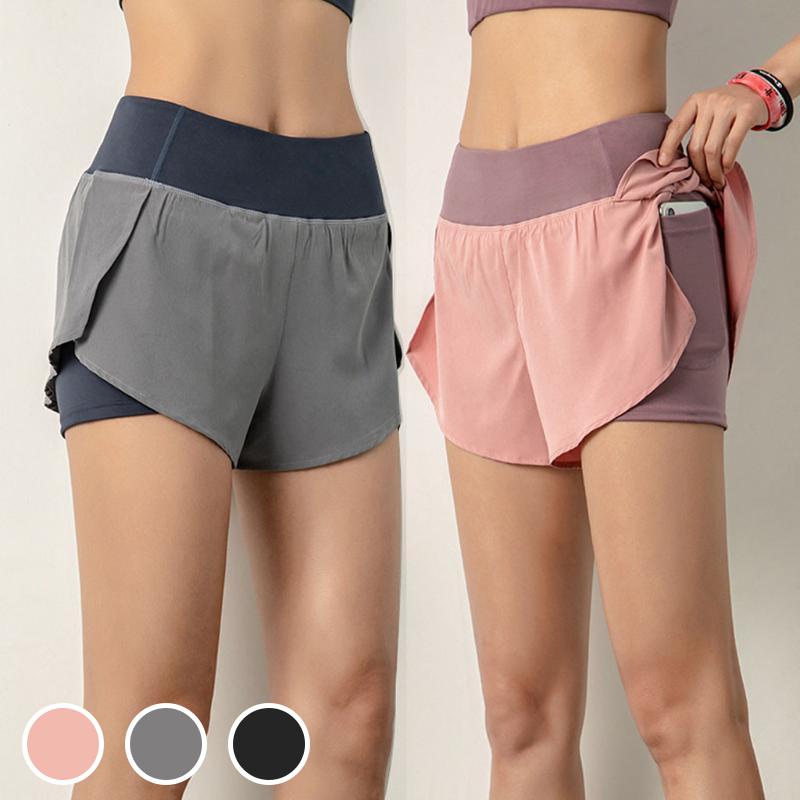 Blaudonau- Damen kurze Sport-Freizeit-Fitness-Shorts