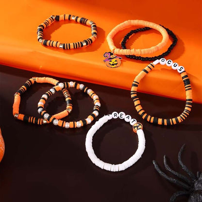 Blaudonau- 7-teiliges New Ambiance Halloween-Armbandset