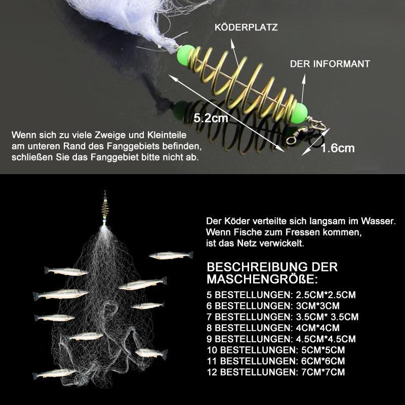 Blaudonau- Explosive Haken Fischernetze mit Leuchtperlen