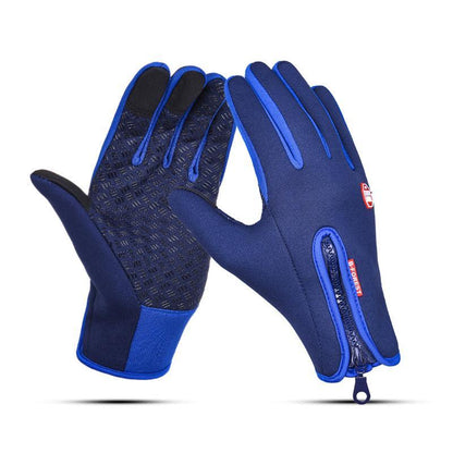 Blaudonau- 🧤Weihnachtsvorverkauf-50% RABATT🧤Premiume warme winddichte wasserdichte Touchscreen Handschuhe Unisex Schwarzblau