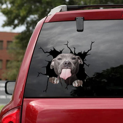 Blaudonau- Auto Fenster Hund Aufkleber A