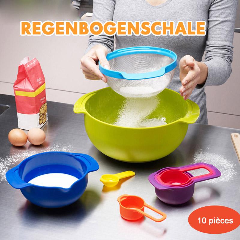 Blaudonau- Küche Regenbogen Schalen Set