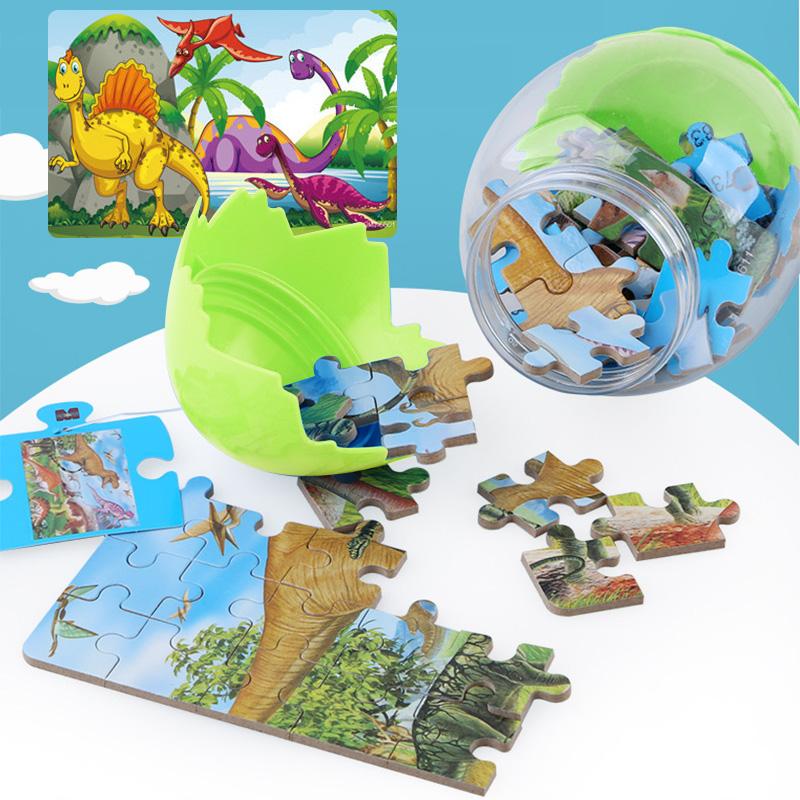 Blaudonau- Dinosaurier Ei Holz Puzzle